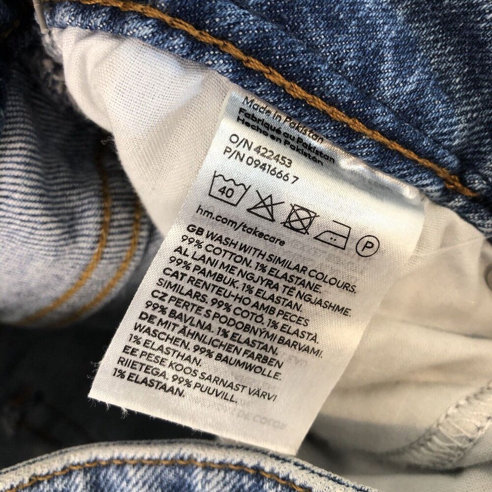 H&M &Denim High Waist Loose Mom Jeans 8 Short - Picture 13 of 14